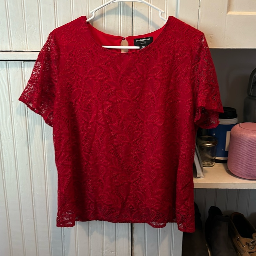 Red dressy shirt